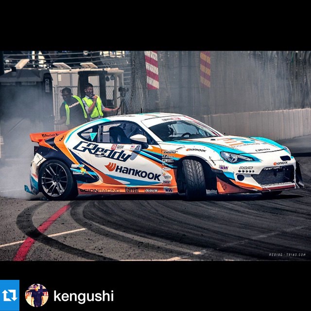 #Repost @kengushi ・・・ Awesome capture by @reginetrias ! It was a challenge to take the @greddyracing @scionracing #FRS to the outer-most line...